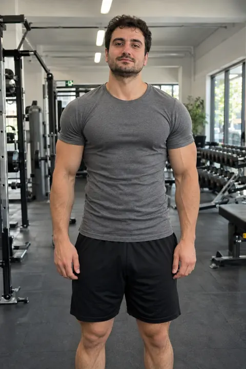 Exemple : le même homme plus musclé